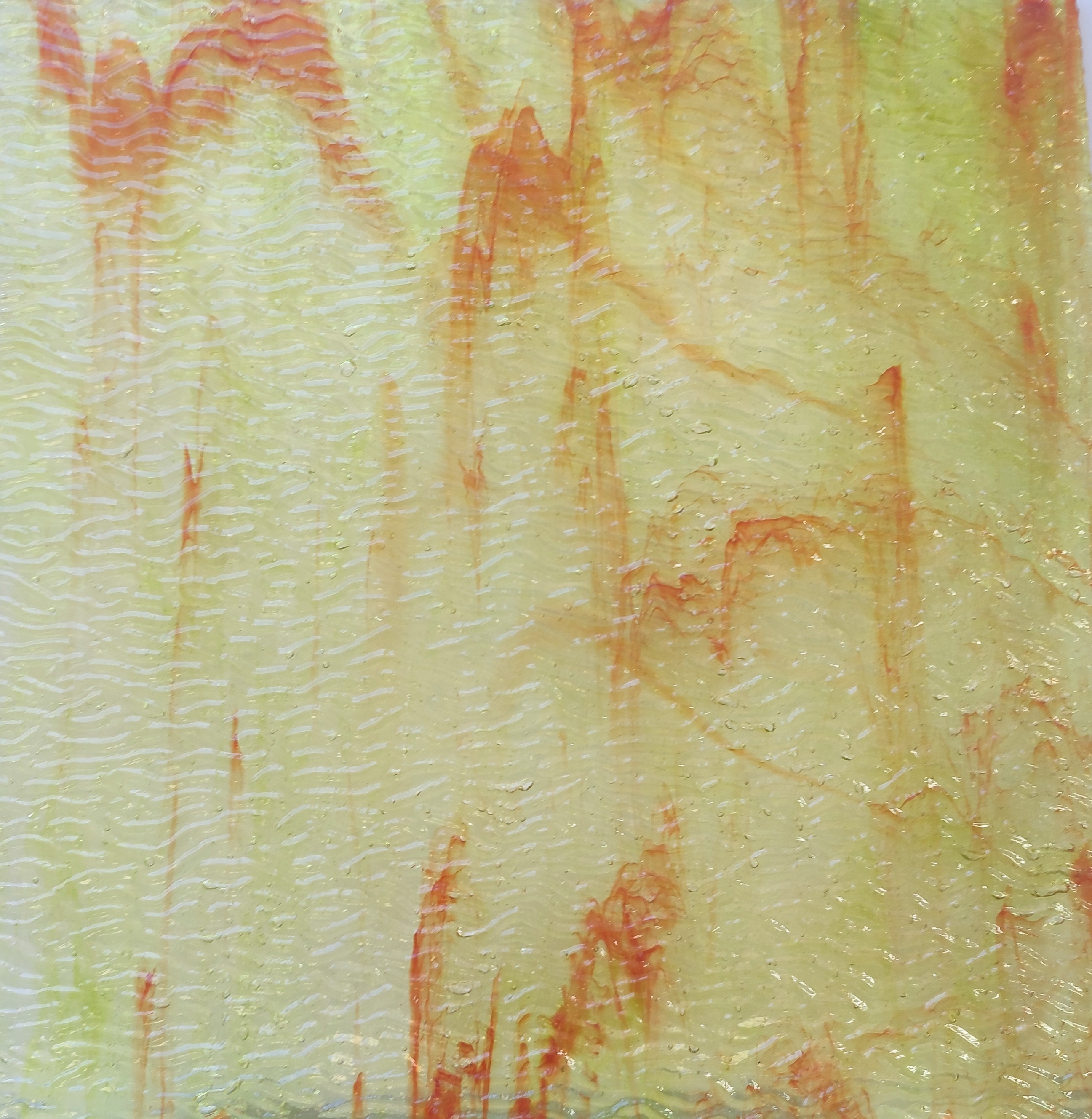 Transparent Red Yellow with Texture Mississippi River 