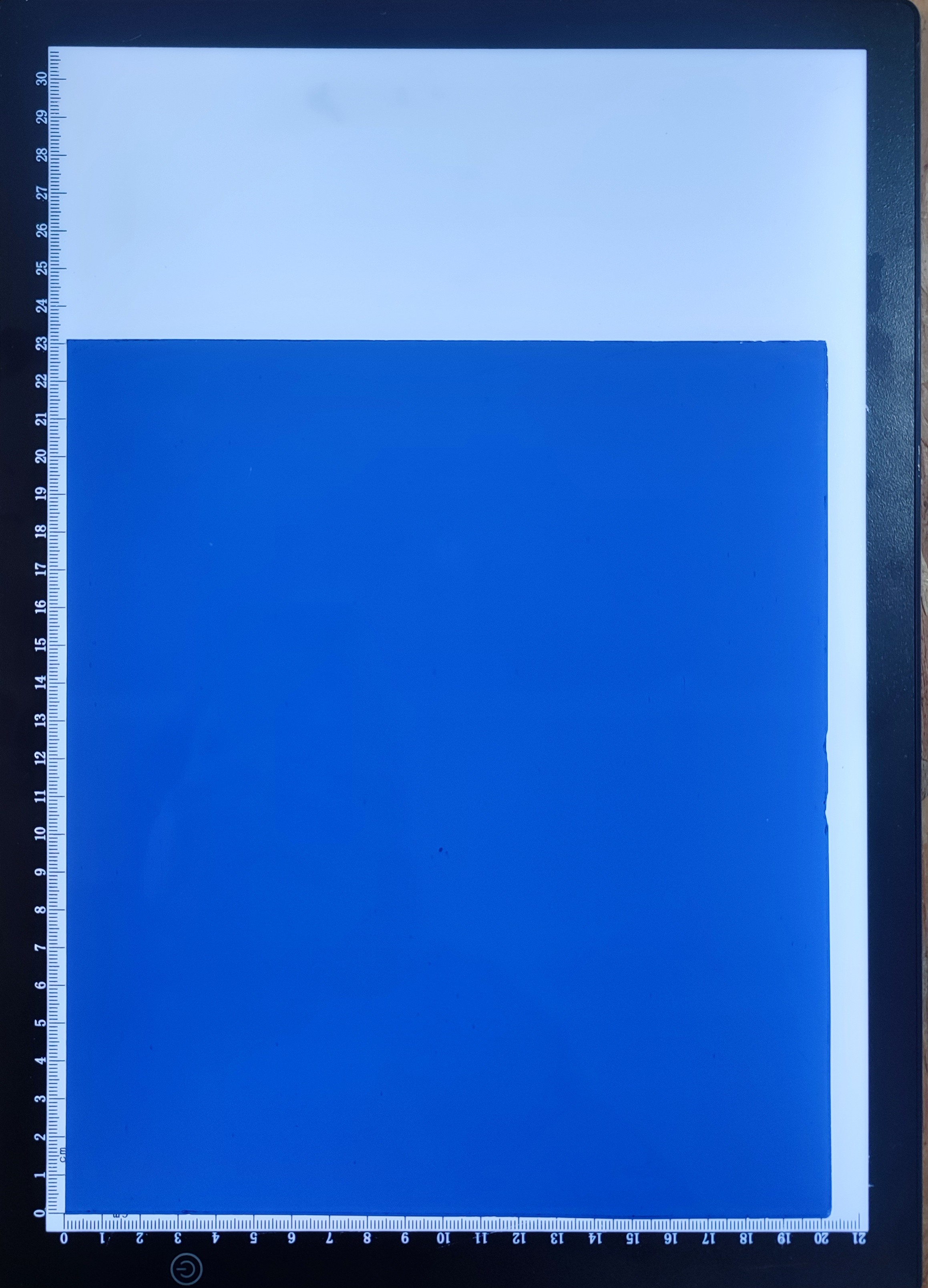 Κομμάτι Γυαλί Διάφανο Μπλε 20*23εκατοστά