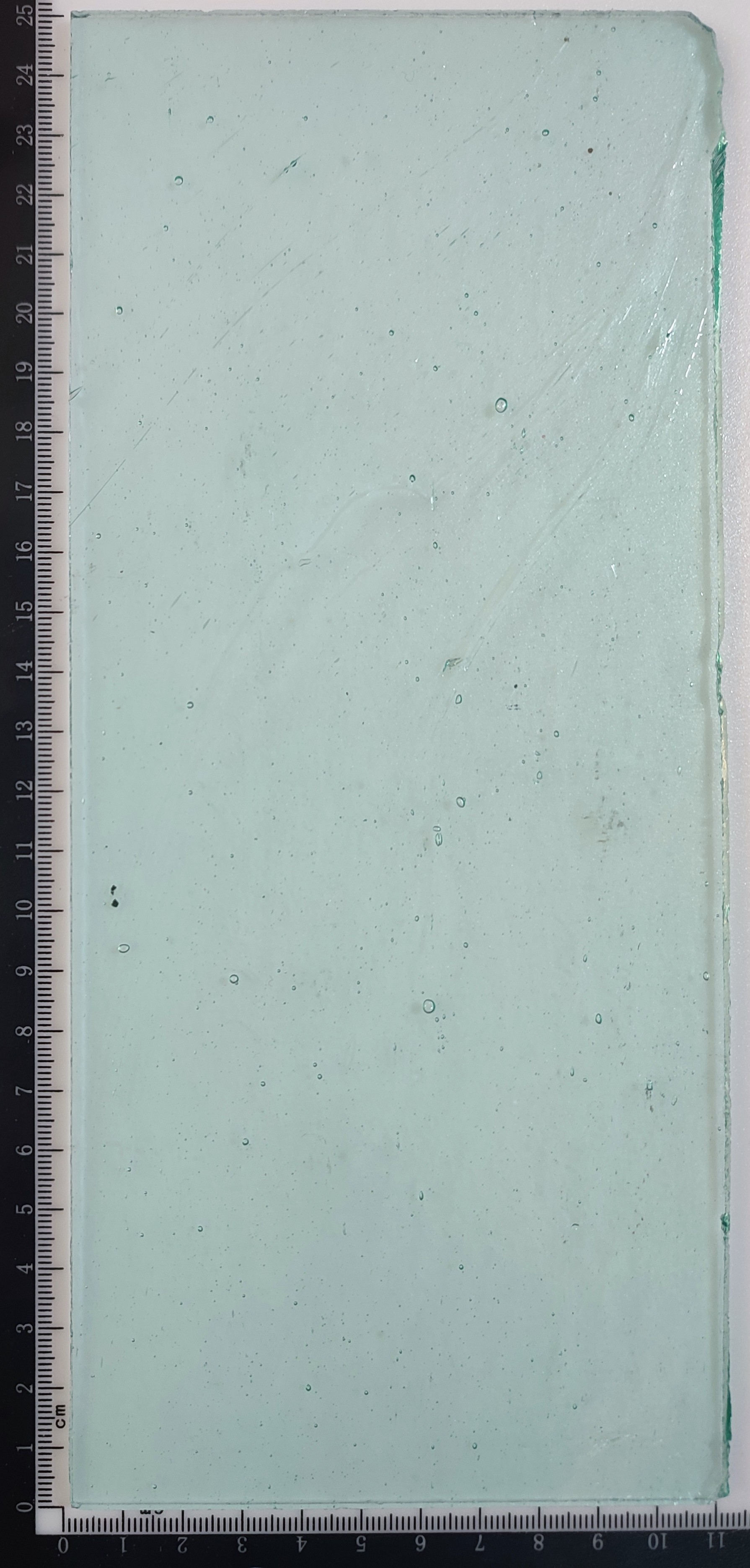 Κομμάτι Γυαλί Διάφανο Πράσινο 25*11 εκατοστά