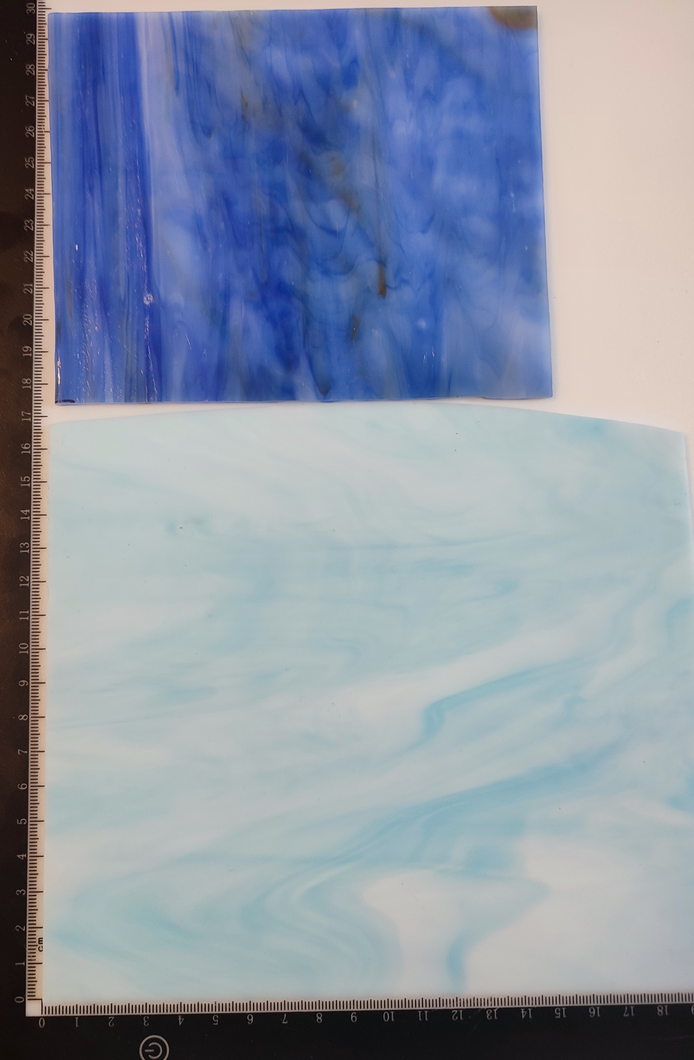  Κομμάτια Γυαλί Διάφορα Μπλέ 370γρ 