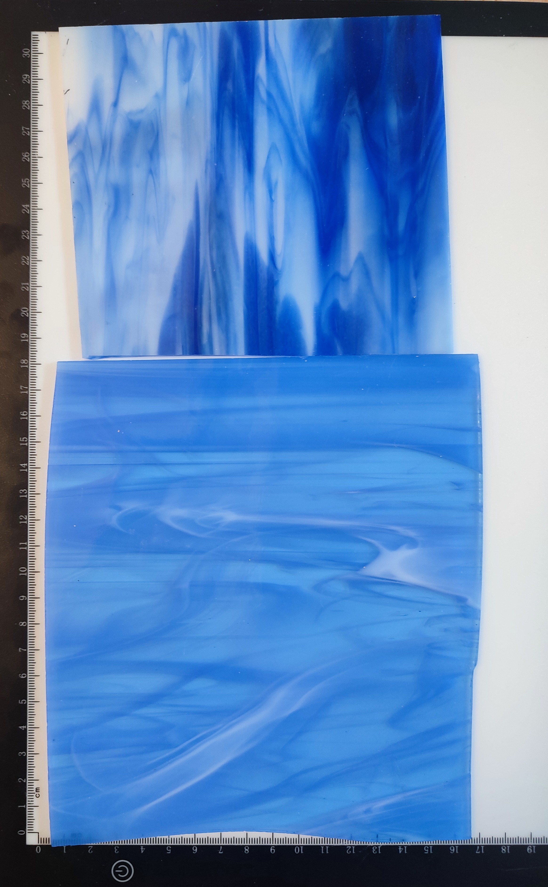  Κομμάτια Γυαλί Μπλέ Διάφορα 370γρ 