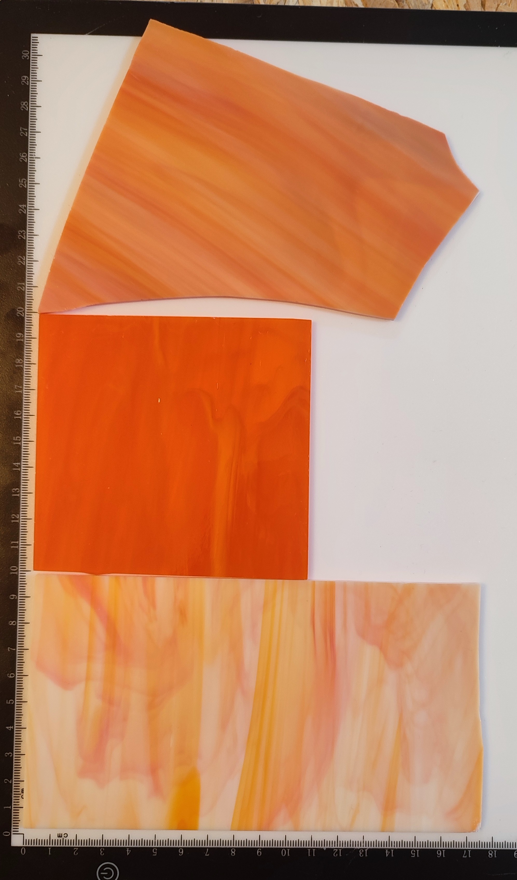  Κομμάτια Γυαλί Διάφορα Πορτοκαλί 300γρ 