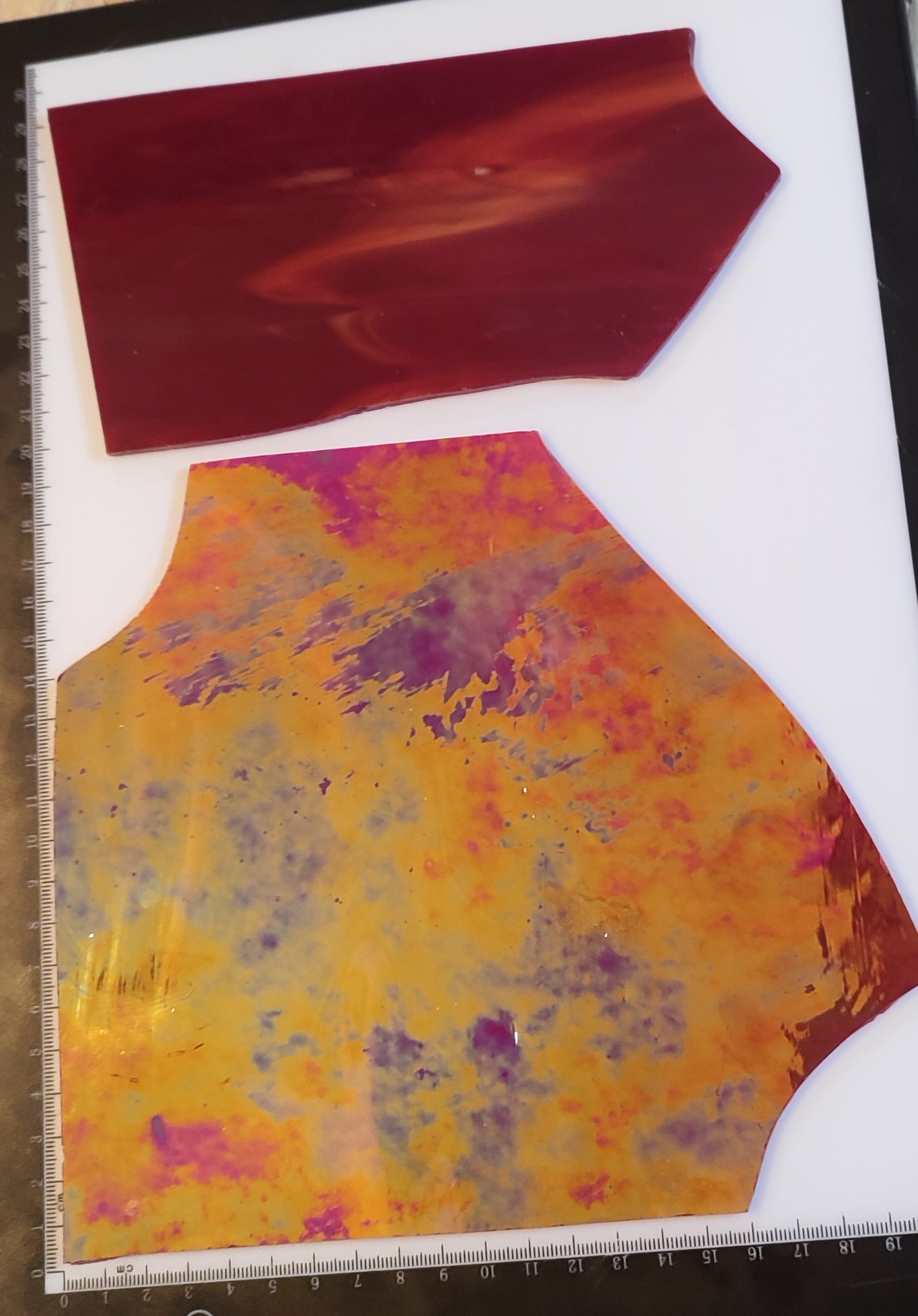  Κομμάτια Γυαλί Διάφορα Κόκκινα 350γρ 