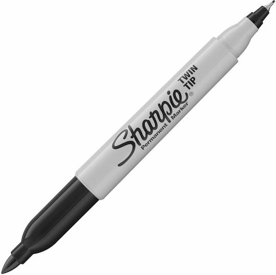 Ανεξίτηλος Μαρκαδόρος Sharpie Twin Tip - Μαύρο